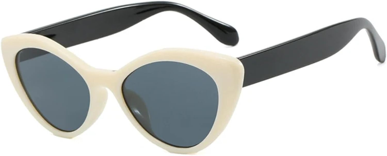 Ретро-солнцезащитные очки «кошачий глаз» для женщин, модные очки из сплава, солнцезащитные очки UV400 для мужчин, трендовые очки с заклепками в стиле панк TKKTLLT, Beige-black
Ретро-солнцезащитные очки «кошачий глаз» для женщин, модные очки из сплава, солнцезащитные очки UV400 для мужчин, трендовые очки с заклепками в стиле панк TKKTLLT, Beige-black