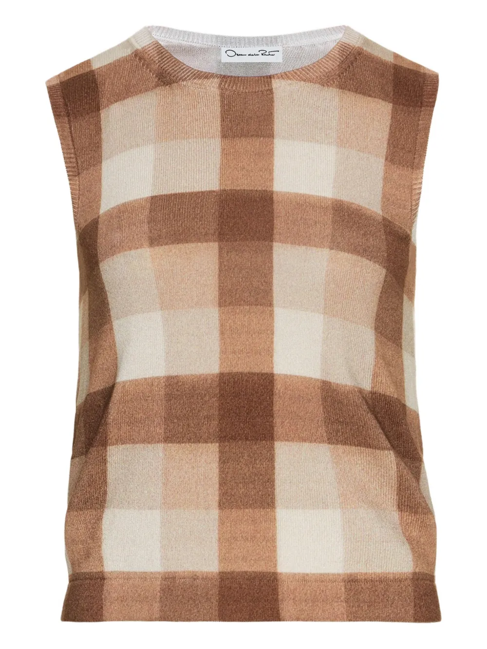 Клетчатый жилет Oscar de la Renta, коричневый
Клетчатый жилет Oscar de la Renta, коричневый