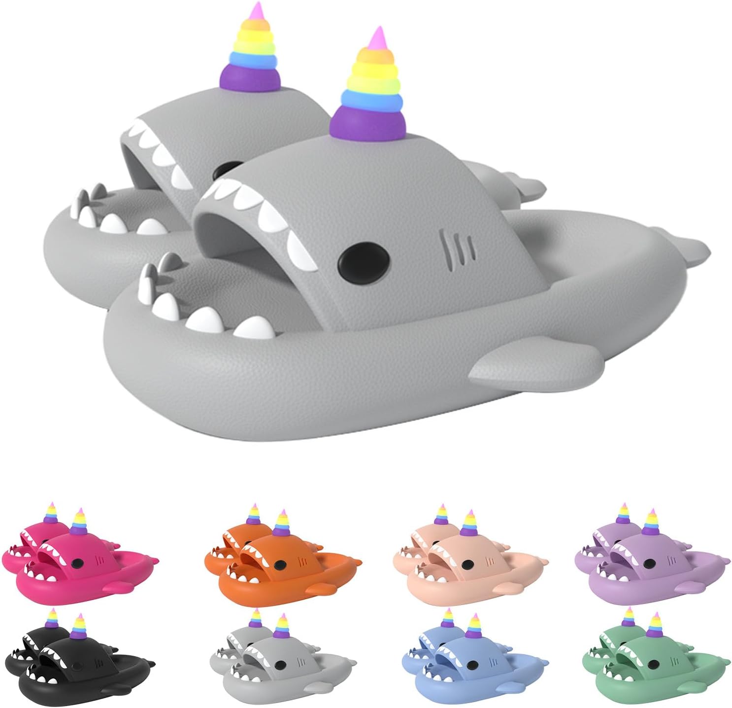 Сланцы Zureto Unicorn Shark, новые тапочки-акулы 2024 года, светящиеся в темноте, супер мягкий материал EVA, удобные сандалии
Сланцы Zureto Unicorn Shark, новые тапочки-акулы 2024 года, светящиеся в темноте, супер мягкий материал EVA, удобные сандалии