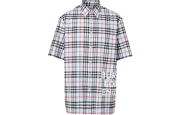 Рубашка мужская Burberry, голубая дымка 
Рубашка мужская Burberry, голубая дымка