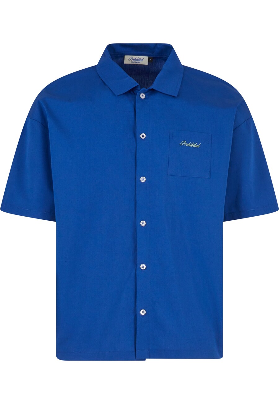 Рубашка на пуговицах Comfort fit Prohibited Ciao Amore, темно-синий
Рубашка на пуговицах Comfort fit Prohibited Ciao Amore, темно-синий