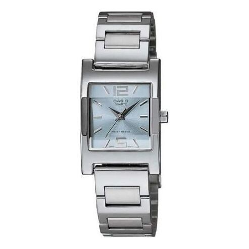 Часы CASIO Stainless Steel Strap Quartz Waterproof Blue Dial Blue Analog, синий 
Часы CASIO Stainless Steel Strap Quartz Waterproof Blue Dial Blue Analog, синий