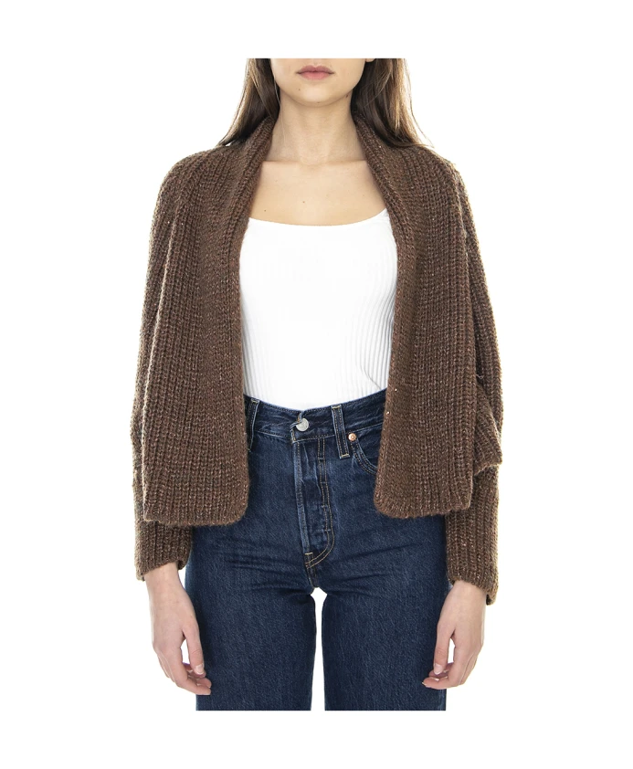 Коричневый кардиган-пуловер осенне-зимний Alessia Santi, коричневый
Коричневый кардиган-пуловер осенне-зимний Alessia Santi, коричневый