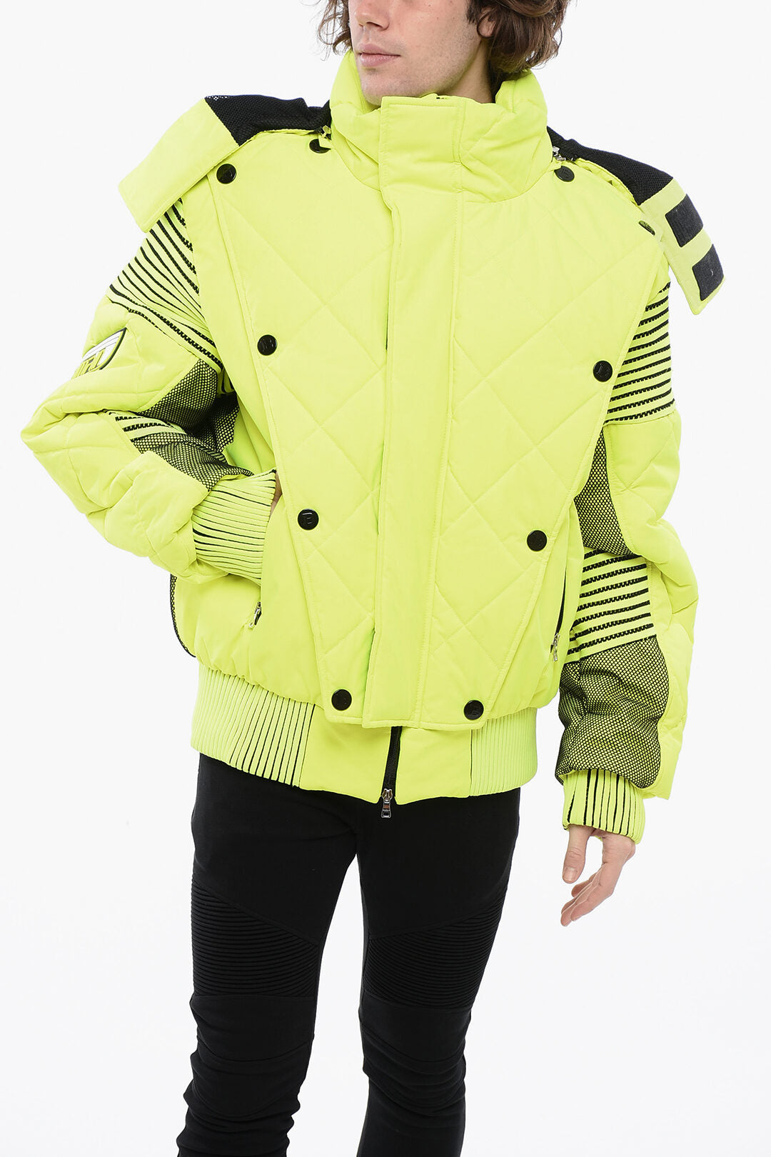 Утепленная куртка Balmain Neon со съемным капюшоном и сетчатыми деталями, желтый
Утепленная куртка Balmain Neon со съемным капюшоном и сетчатыми деталями, желтый