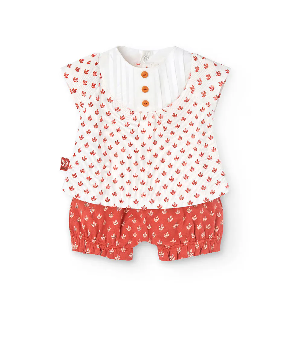 Комплект из 2 предметов для девочки из хлопка с микропринтом Boboli, белый
Комплект из 2 предметов для девочки из хлопка с микропринтом Boboli, белый