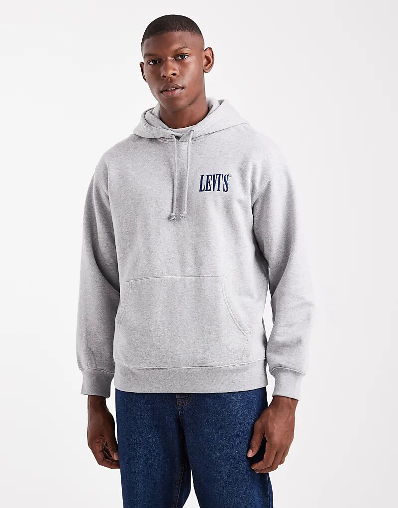 Толстовка свободного кроя с ковбойским принтом логотипа на спине Levi's серого меланжевого цвета
Толстовка свободного кроя с ковбойским принтом логотипа на спине Levi's серого меланжевого цвета