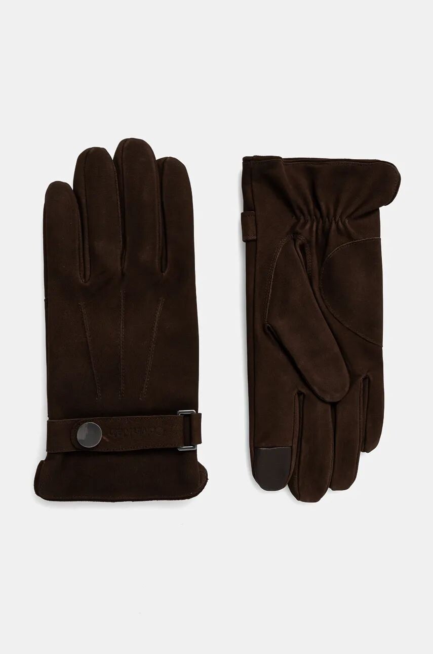 Замшевые перчатки Calvin Klein, коричневый
Замшевые перчатки Calvin Klein, коричневый
