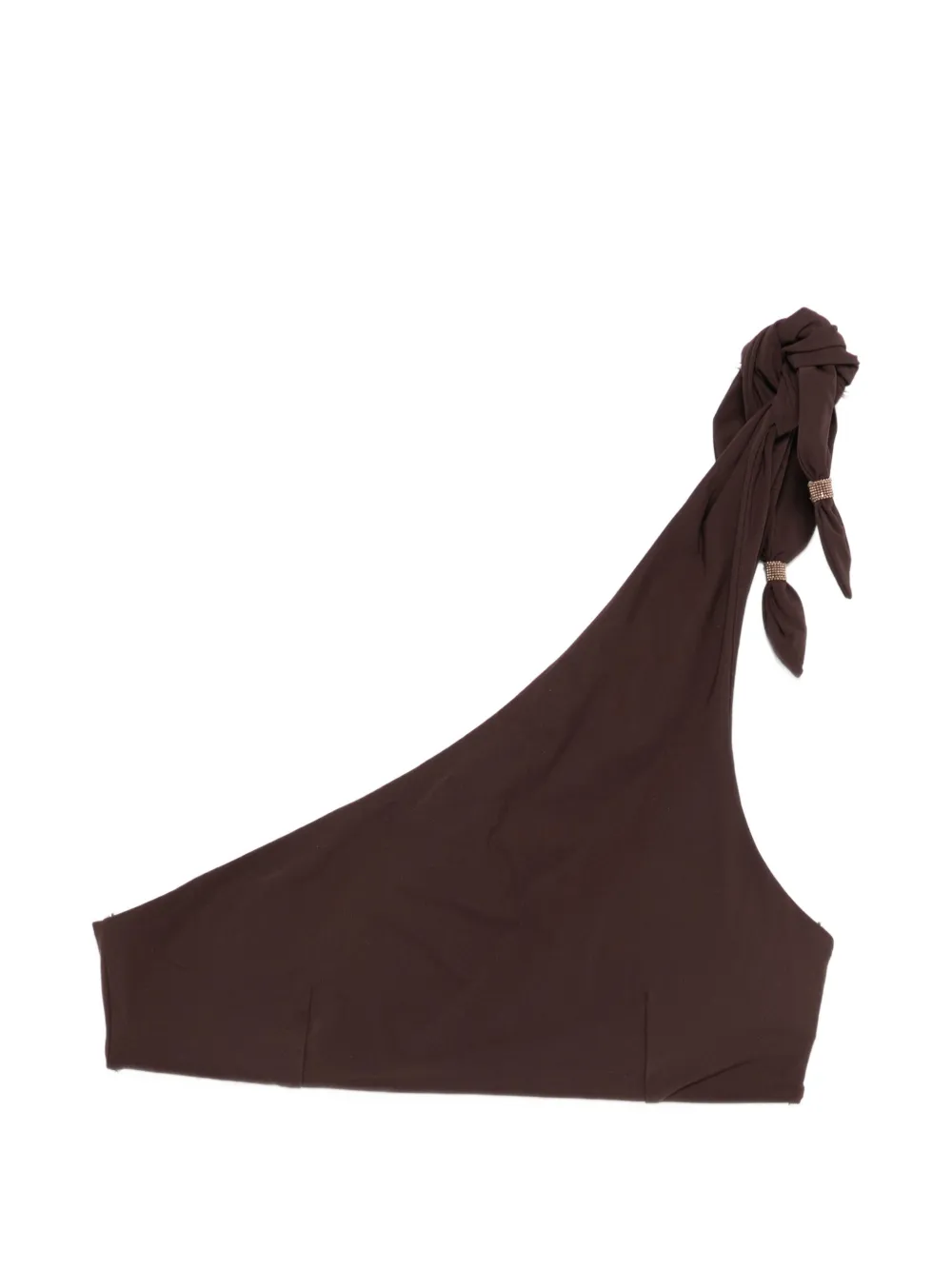 Топ-бикини на одно плечо с узлом Brunello Cucinelli, коричневый
Топ-бикини на одно плечо с узлом Brunello Cucinelli, коричневый