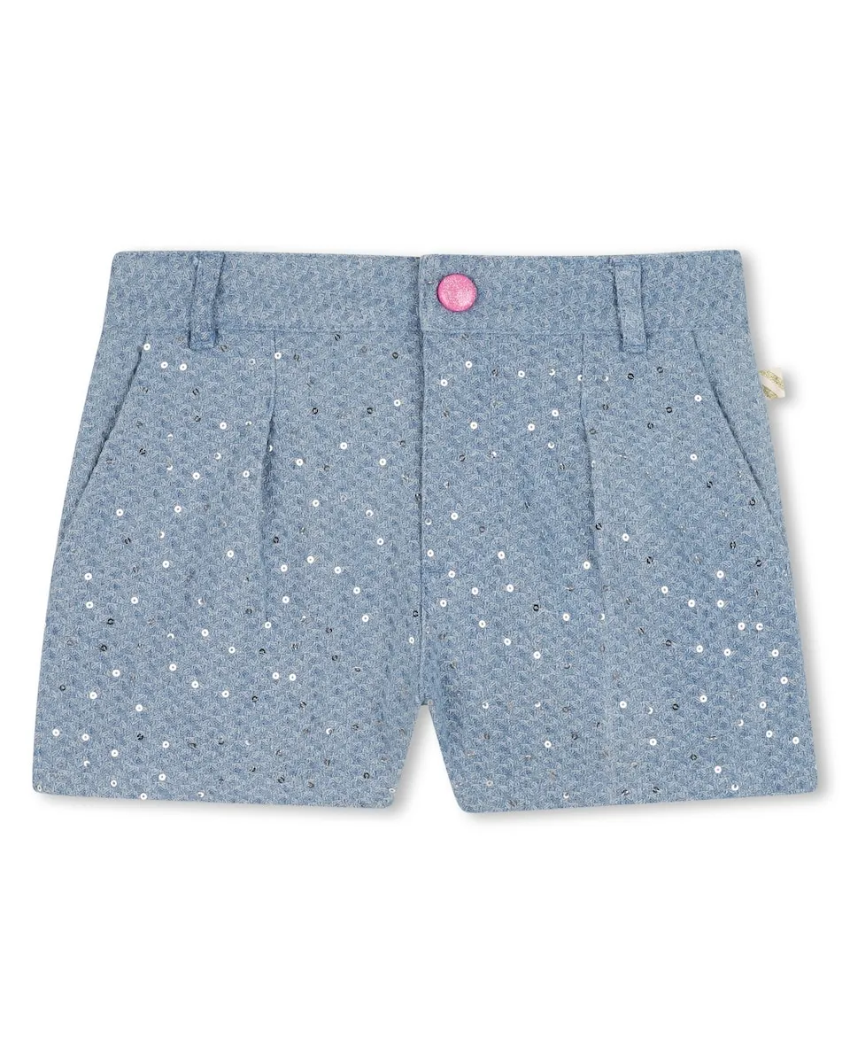 Детские шорты с пайетками и шлевками на поясе Billieblush, светло-голубой
Детские шорты с пайетками и шлевками на поясе Billieblush, светло-голубой