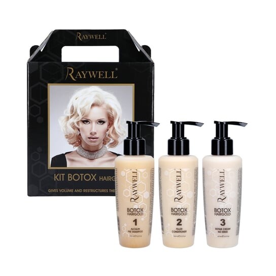 Средство для поврежденных волос, 3x150 мл Raywell, Professional Hairgold
Средство для поврежденных волос, 3x150 мл Raywell, Professional Hairgold