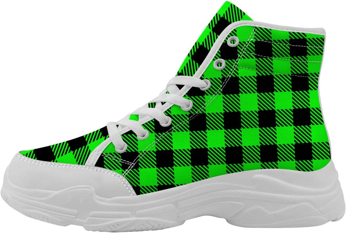 Высокие кеды в клетку для женщин и мужчин, кроссовки на платформе с шнуровкой, подарки для друзей Generic, белый/черный/зеленый
Высокие кеды в клетку для женщин и мужчин, кроссовки на платформе с шнуровкой, подарки для друзей Generic, белый/черный/зеленый