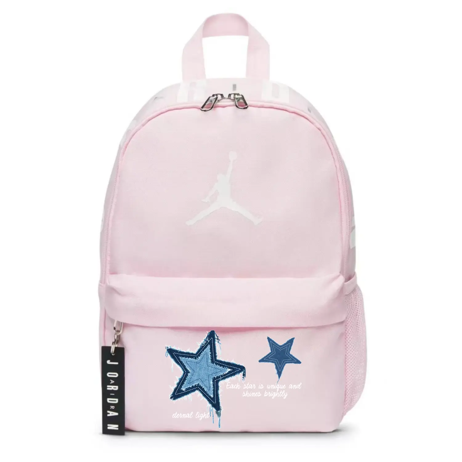 Jordan Полиэстеровый рюкзак обычный унисекс розовый, Denim Print
Jordan Полиэстеровый рюкзак обычный унисекс розовый, Denim Print