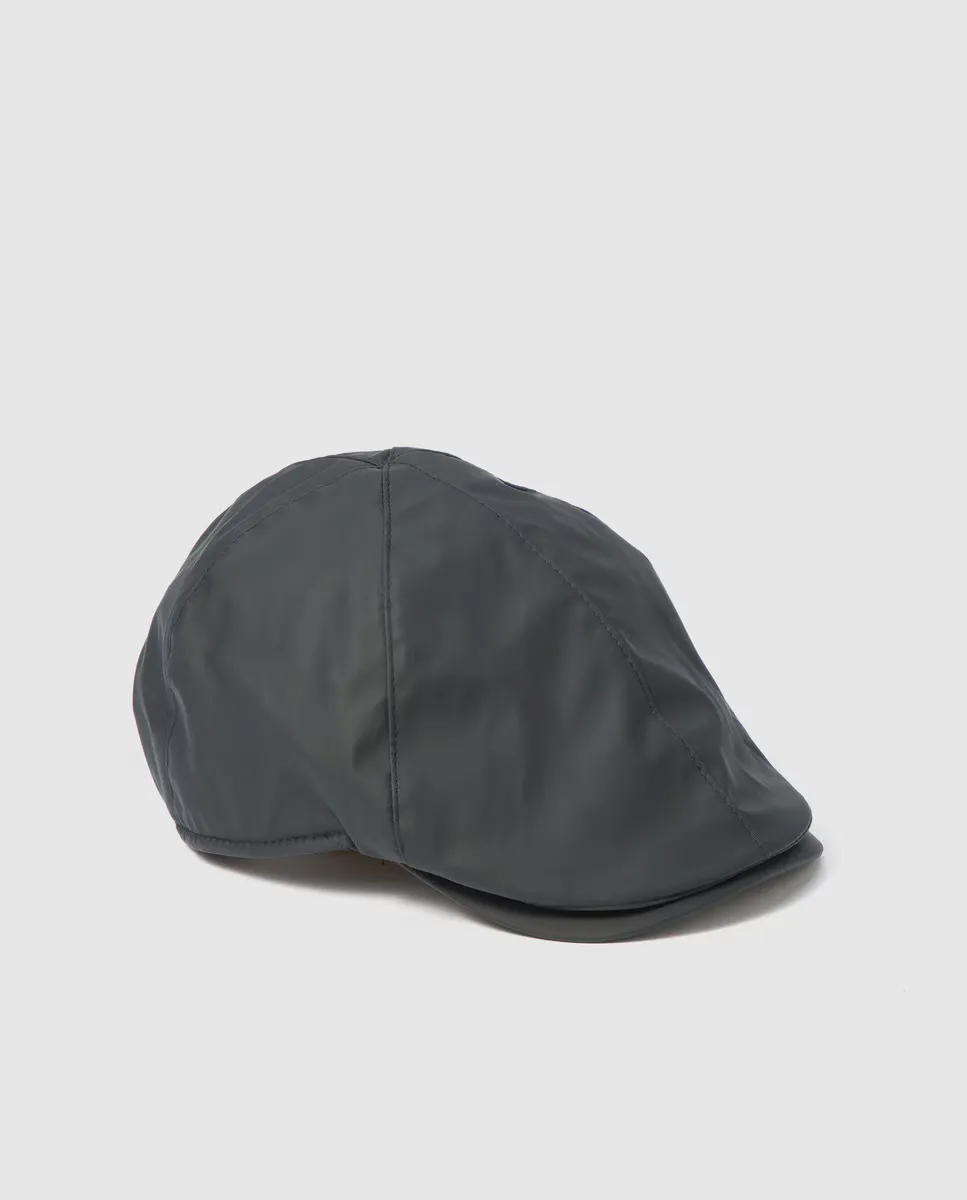 Мужская английская кепка-ушанка темно-синего цвета Dustin 
Мужская английская кепка-ушанка темно-синего цвета Dustin