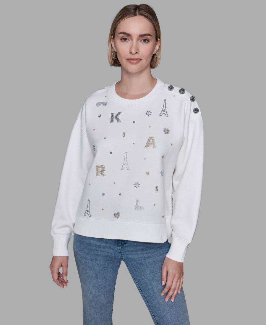 Женская толстовка с длинными рукавами и принтом KARL LAGERFELD PARIS, Soft White, Белый, Женская толстовка с длинными рукавами и принтом KARL LAGERFELD PARIS, Soft White
Женская толстовка с длинными рукавами и принтом KARL LAGERFELD PARIS, Soft White, Белый, Женская толстовка с длинными рукавами и принтом KARL LAGERFELD PARIS, Soft White