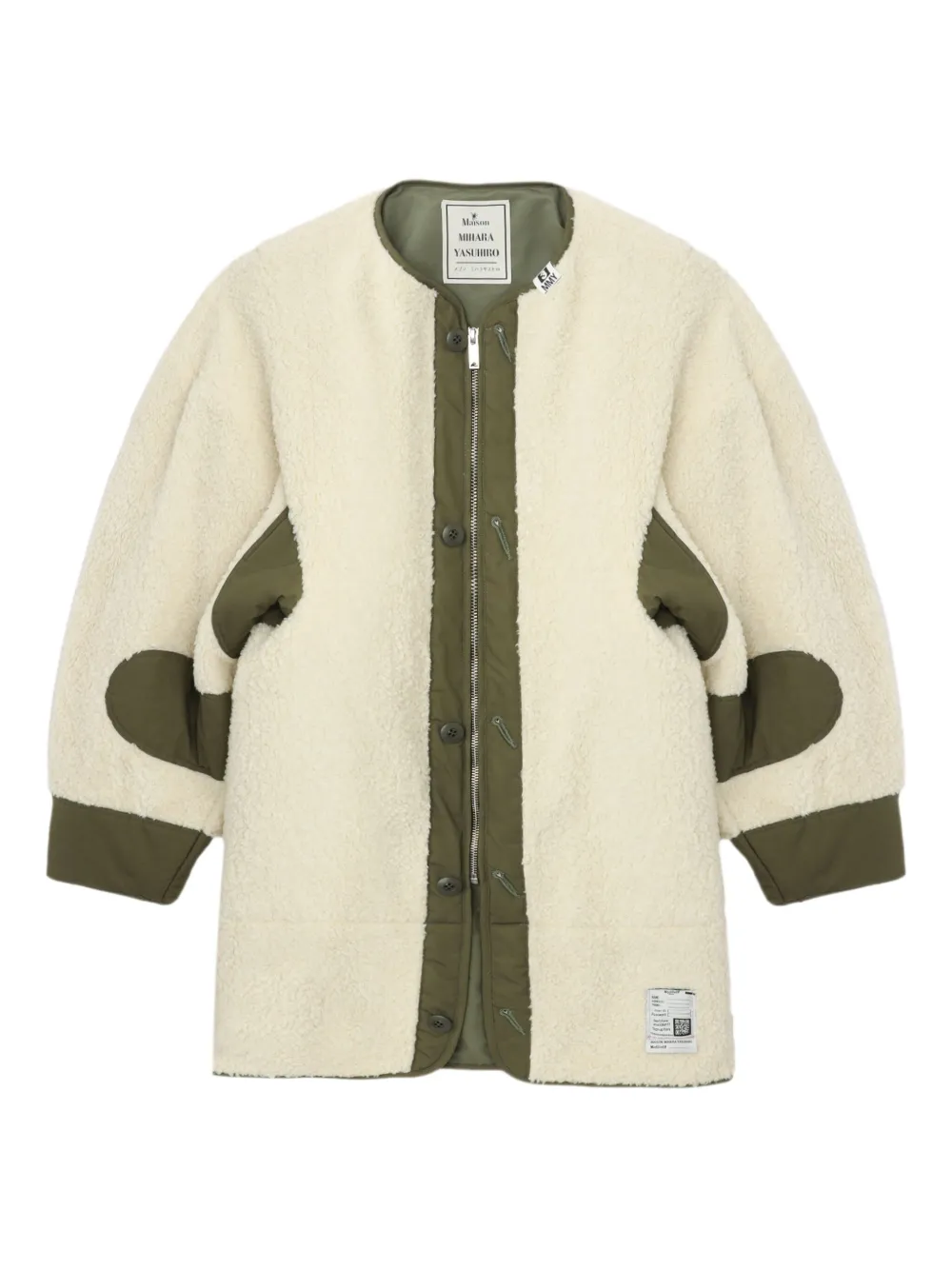 Укороченная куртка на молнии оверсайз Maison Mihara Yasuhiro, нейтральный
Укороченная куртка на молнии оверсайз Maison Mihara Yasuhiro, нейтральный
