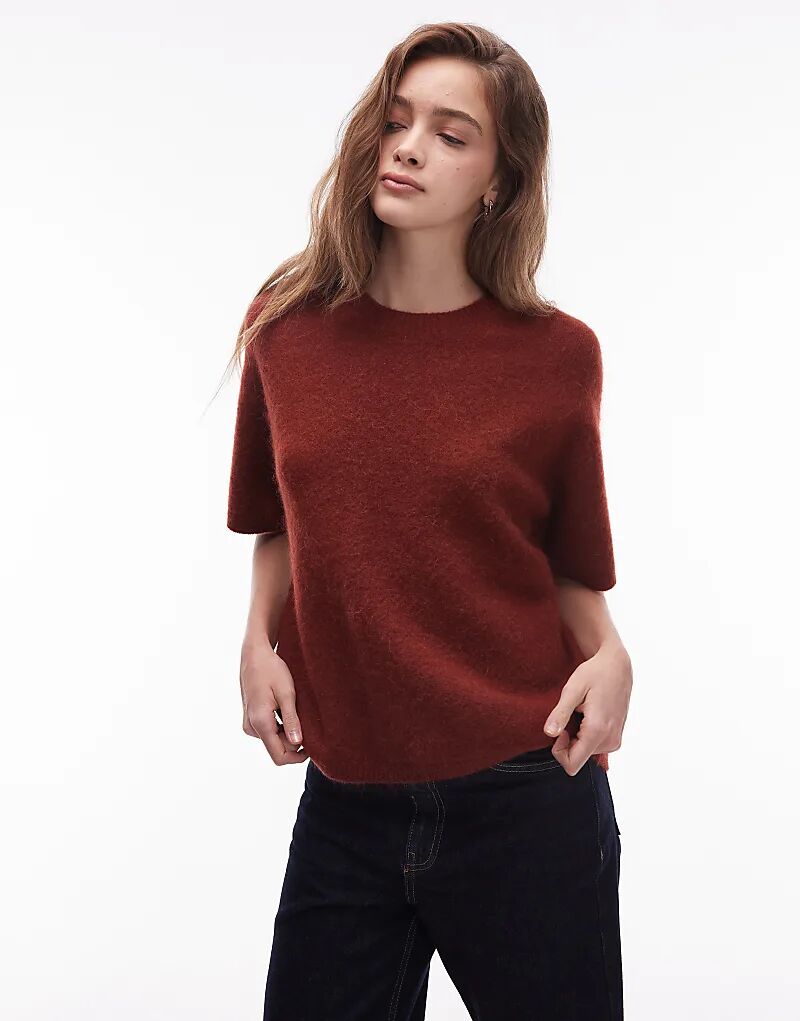 Свитер с короткими рукавами ARKET из смеси альпаки и шерсти оранжевого цвета
Свитер с короткими рукавами ARKET из смеси альпаки и шерсти оранжевого цвета