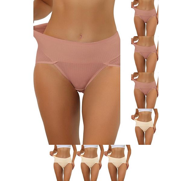 8 пар женского белья hi-cut с ребрами и высокой талией для контроля живота, доступно в plus size Inspire Chic, Light Red Beige
8 пар женского белья hi-cut с ребрами и высокой талией для контроля живота, доступно в plus size Inspire Chic, Light Red Beige