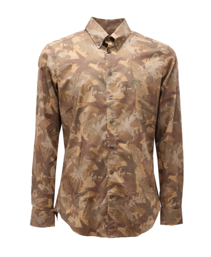 Приталенная хлопковая рубашка Etro, мультиколор
Приталенная хлопковая рубашка Etro, мультиколор