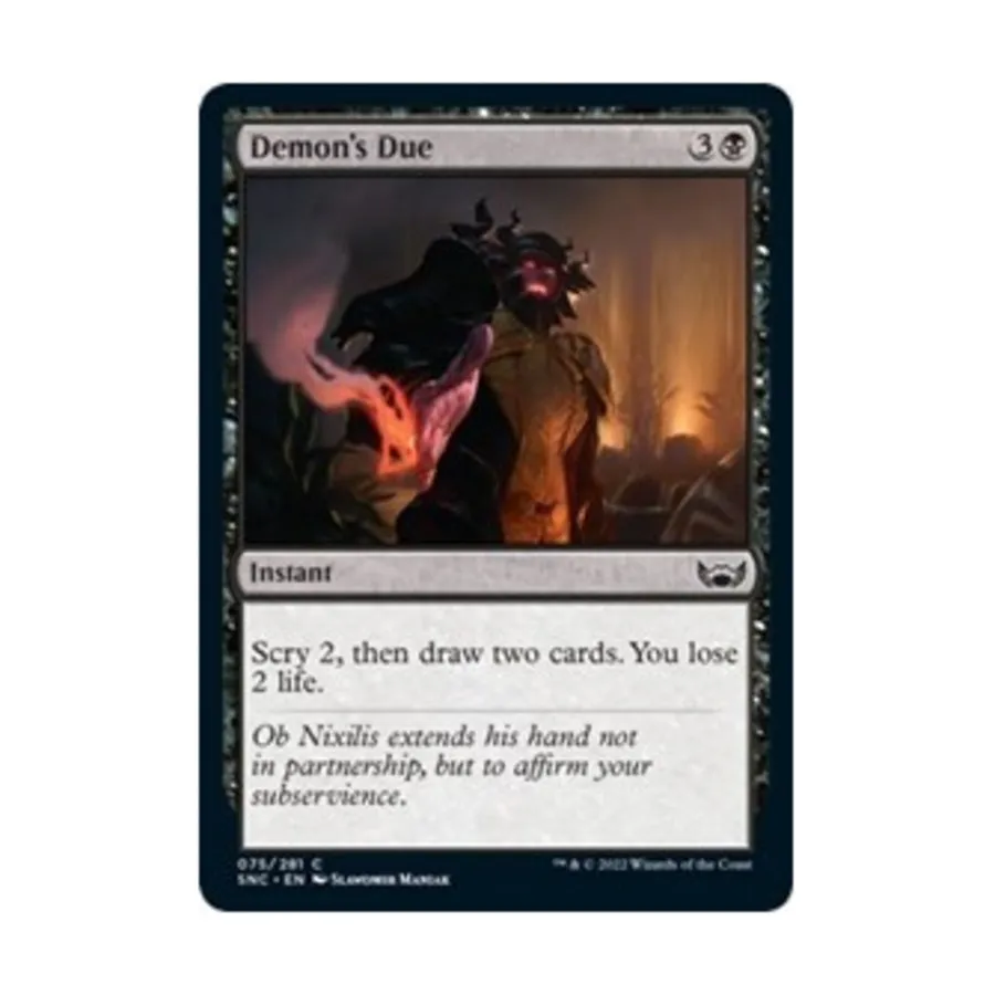 CCG Долг Демона (С), MTG - Streets of New Capenna
CCG Долг Демона (С), MTG - Streets of New Capenna