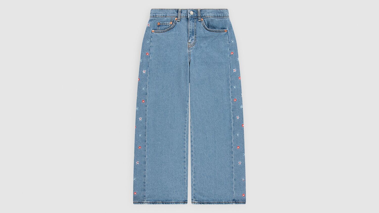 Мешковатые брюки с высокой талией и вышивкой для девочек 8-20 лет Levi's, Splash Zone - Medium Wash
Мешковатые брюки с высокой талией и вышивкой для девочек 8-20 лет Levi's, Splash Zone - Medium Wash