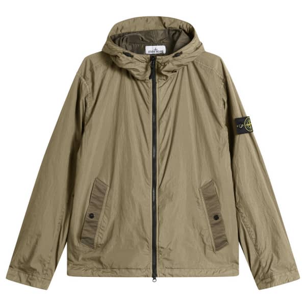 Куртка с капюшоном из жатой ткани Stone Island, military зеленый
Куртка с капюшоном из жатой ткани Stone Island, military зеленый