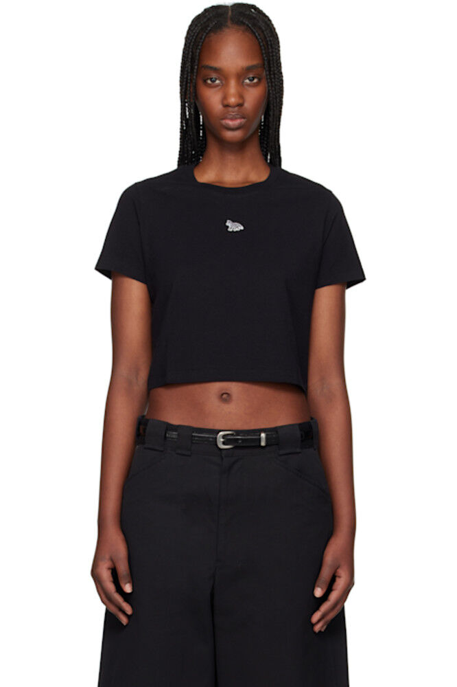 Черная футболка с нашивкой «Лисенок» для малышей Maison Kitsuné
Черная футболка с нашивкой «Лисенок» для малышей Maison Kitsuné