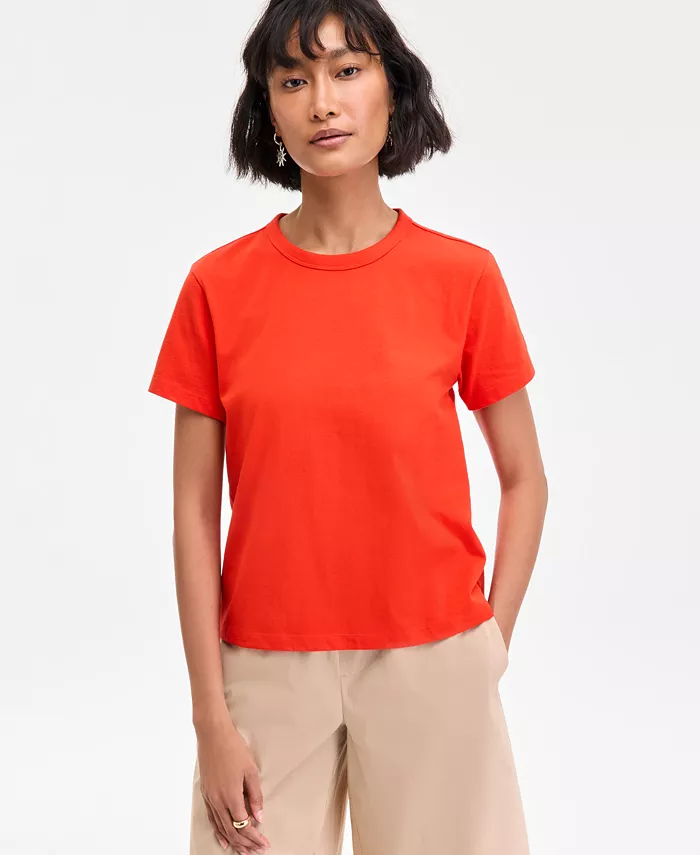 Женская базовая футболка с круглым вырезом On 34th, красный
Женская базовая футболка с круглым вырезом On 34th, красный