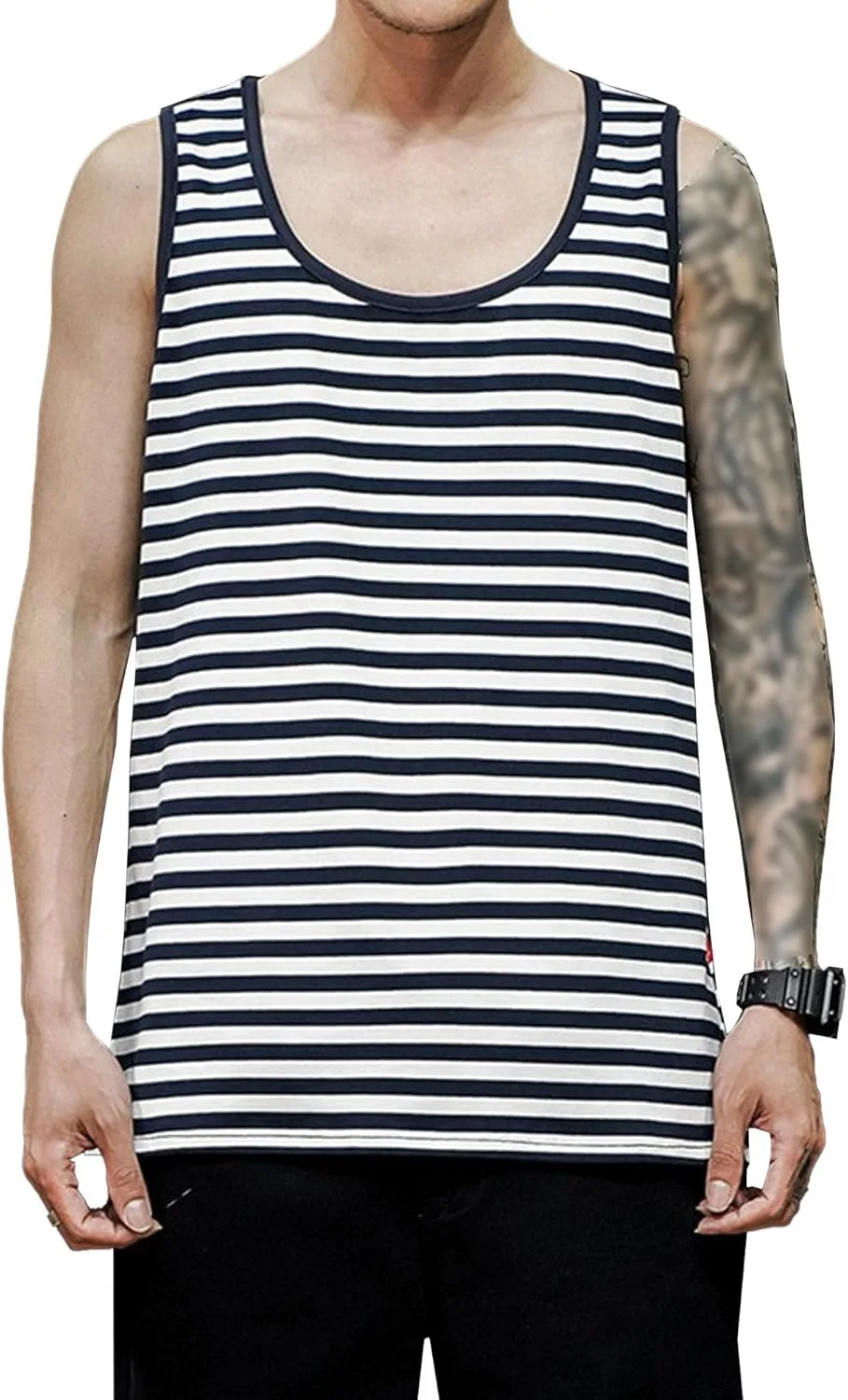 Мужской майка с контрастными полосками Cotton VgueElegc
Мужской майка с контрастными полосками Cotton VgueElegc