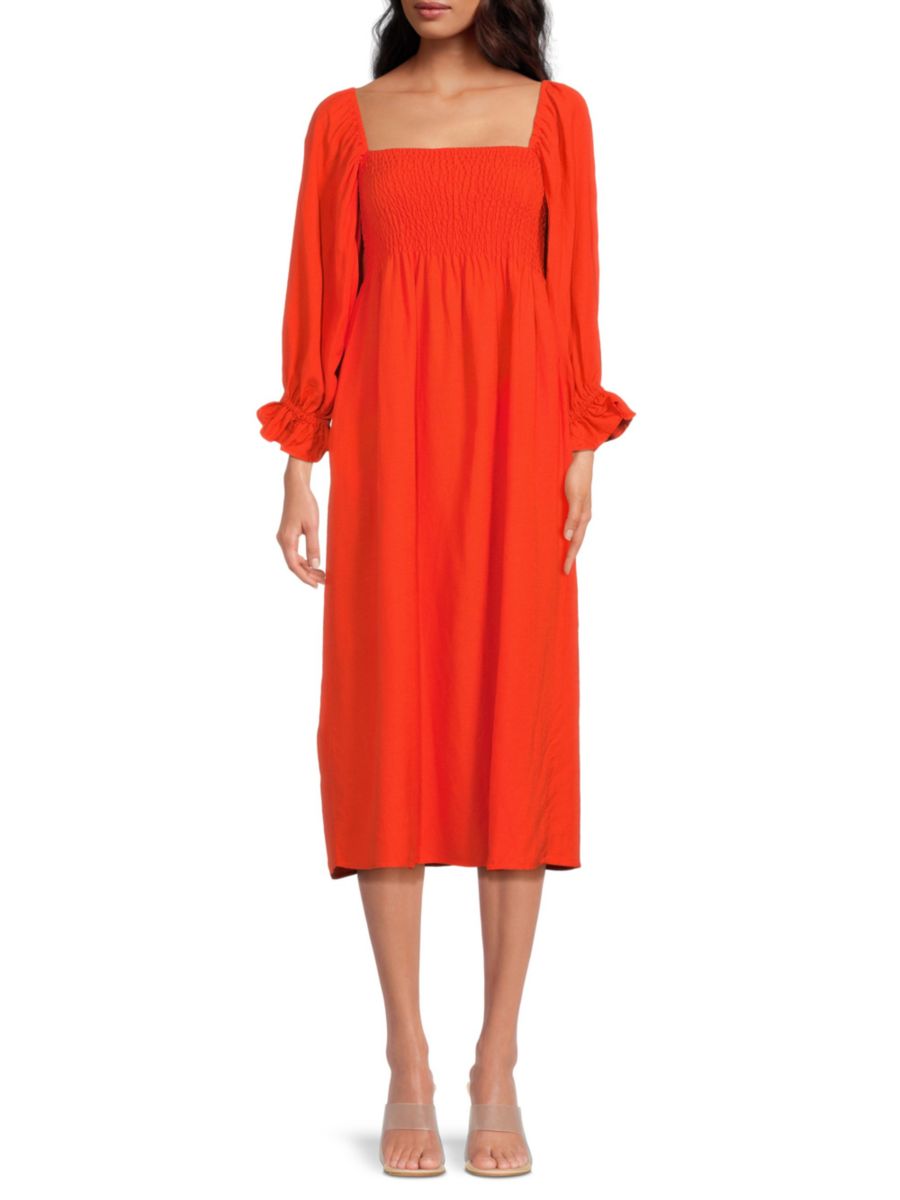 Платье-миди Athena со сборками o.p.t, оранжевый
Платье-миди Athena со сборками o.p.t, оранжевый