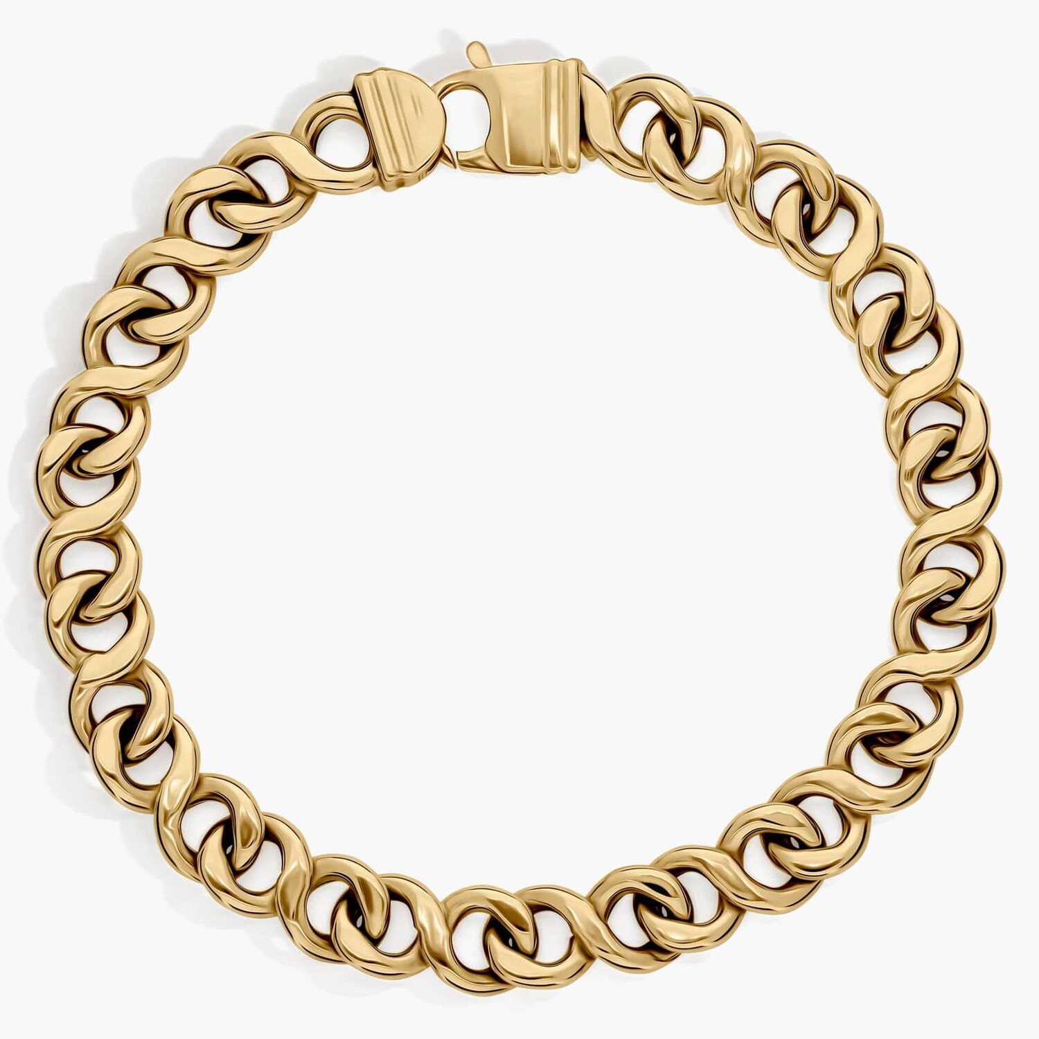 Браслет из звеньев панциря длиной 8,5 дюйма из желтого золота 14 карат (8,5 мм) Blue Nile
Браслет из звеньев панциря длиной 8,5 дюйма из желтого золота 14 карат (8,5 мм) Blue Nile