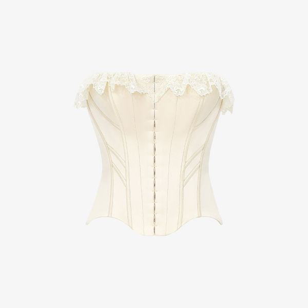 Топ корсетный House Of Cb с кружевной отделкой, бежевый
Топ корсетный House Of Cb с кружевной отделкой, бежевый