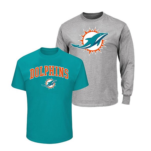 Мужская футболка Miami Dolphins Big & Tall 2-pack, цвет aqua/heather gray Fanatics
Мужская футболка Miami Dolphins Big & Tall 2-pack, цвет aqua/heather gray Fanatics