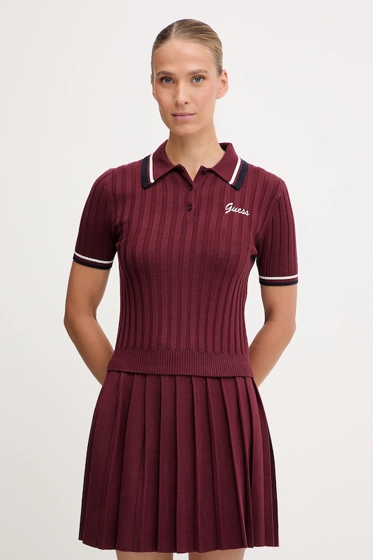 Шерстяная рубашка-поло SABINA Guess, бордовый
Шерстяная рубашка-поло SABINA Guess, бордовый