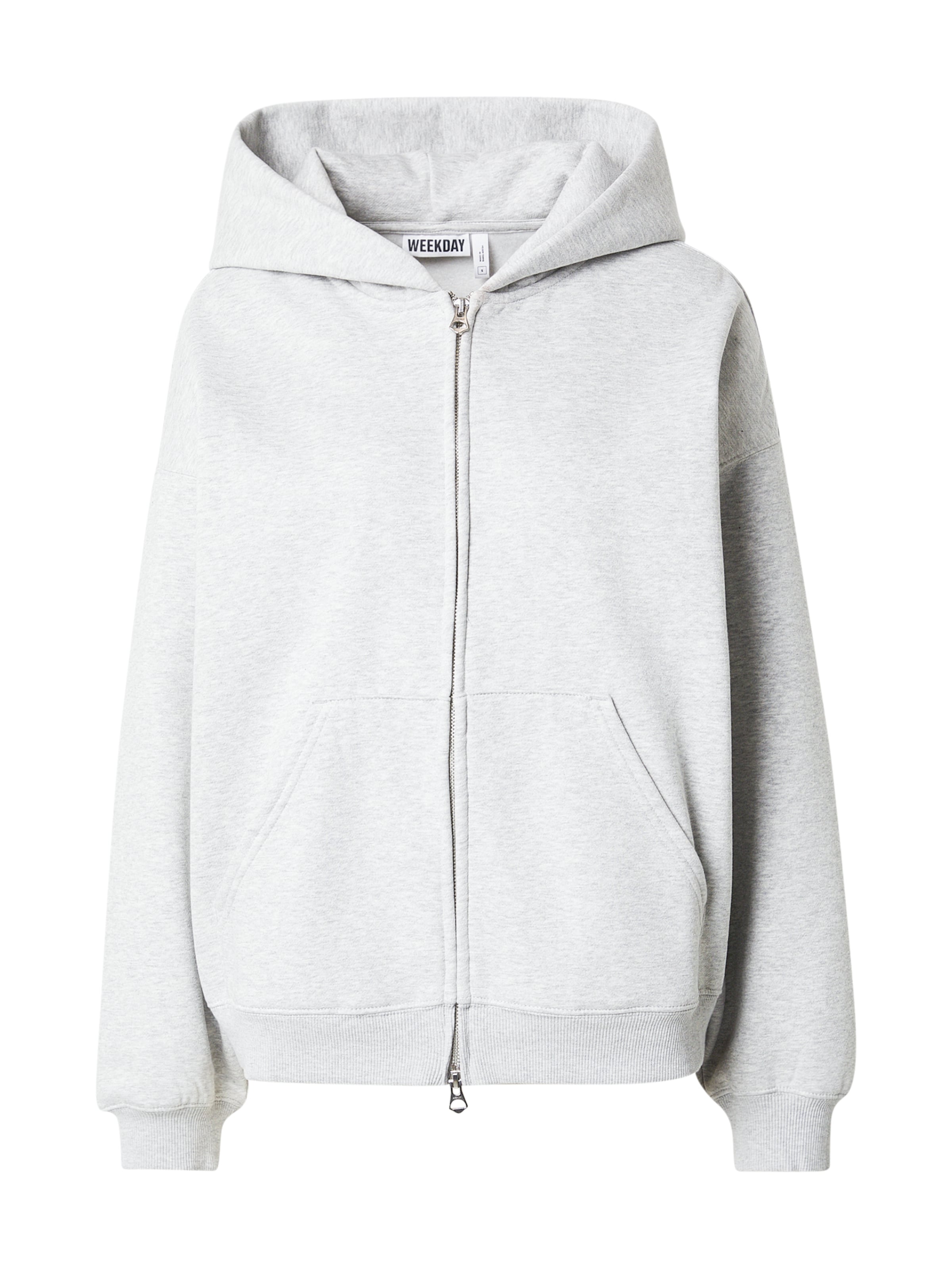 WEEKDAY Толстовка с молнией 'Tony' в крапчатом сером цвете
WEEKDAY Толстовка с молнией 'Tony' в крапчатом сером цвете