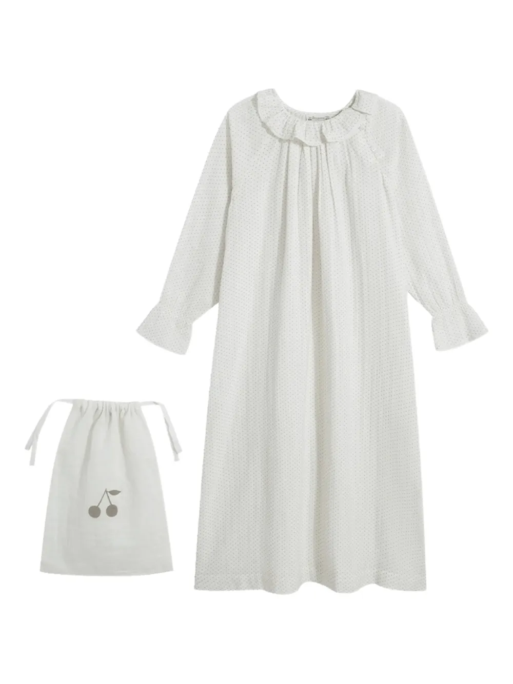 Ночная рубашка с оборками и принтом Bonpoint, белый
Ночная рубашка с оборками и принтом Bonpoint, белый