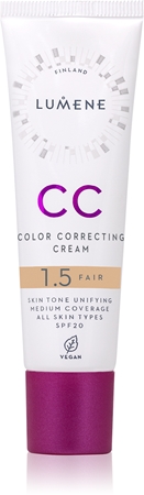 Корректирующий праймер Lumene CC Color Correcting Cream, 1.5 Fair 30 ml 
Корректирующий праймер Lumene CC Color Correcting Cream, 1.5 Fair 30 ml