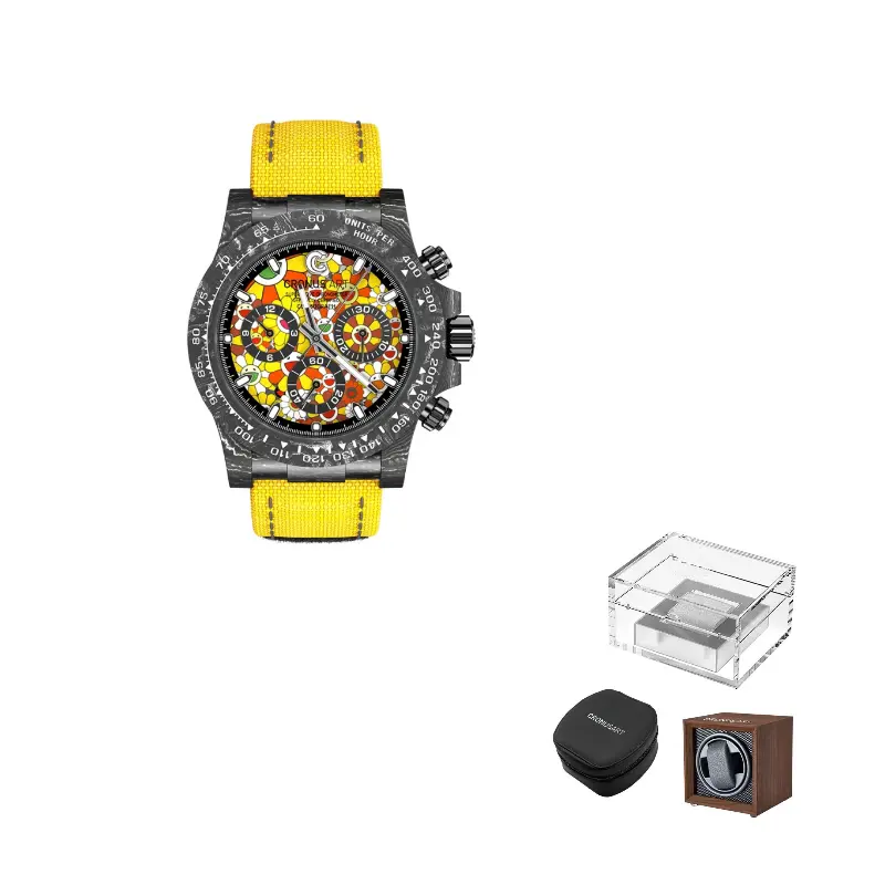 CRONUSART Klos Daytona Автоматический механический механизм Часы на холщовом ремешке Мужские часы Белый циферблат
CRONUSART Klos Daytona Автоматический механический механизм Часы на холщовом ремешке Мужские часы Белый циферблат