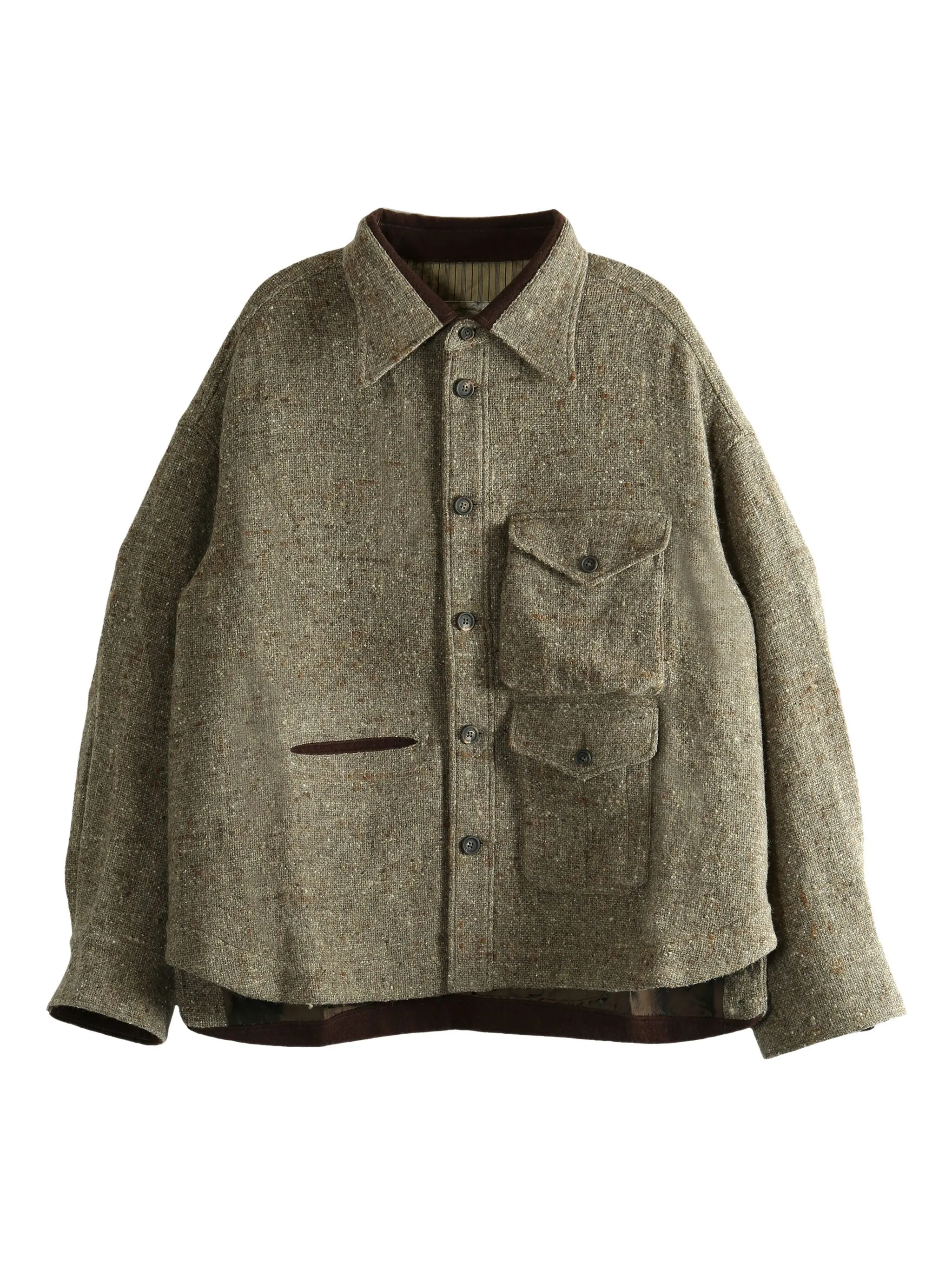 Шерстяная рубашка оверсайз Ziggy Chen, нейтральный
Шерстяная рубашка оверсайз Ziggy Chen, нейтральный