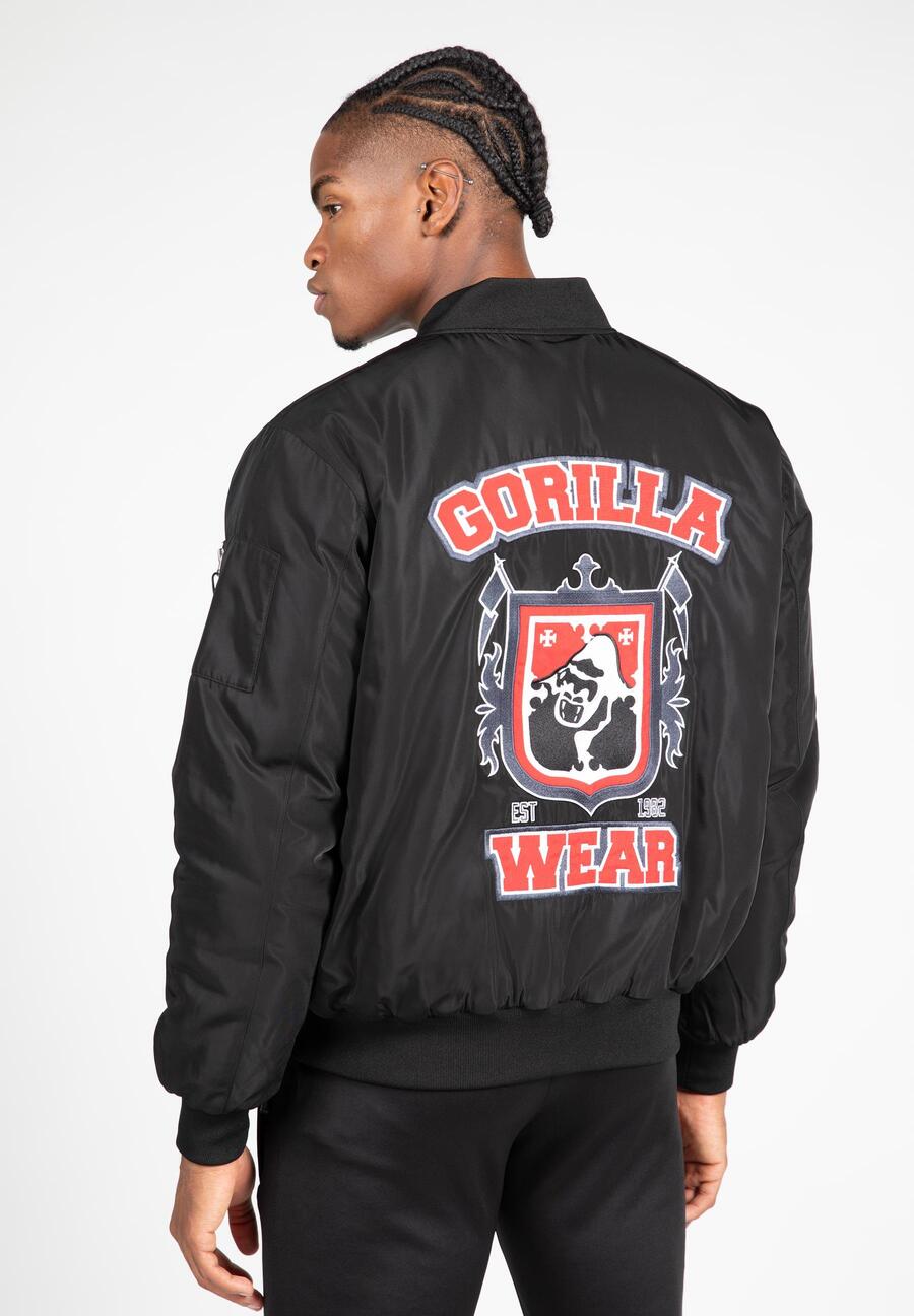 GORILLA WEAR Куртка-бомбер Covington — черная
GORILLA WEAR Куртка-бомбер Covington — черная