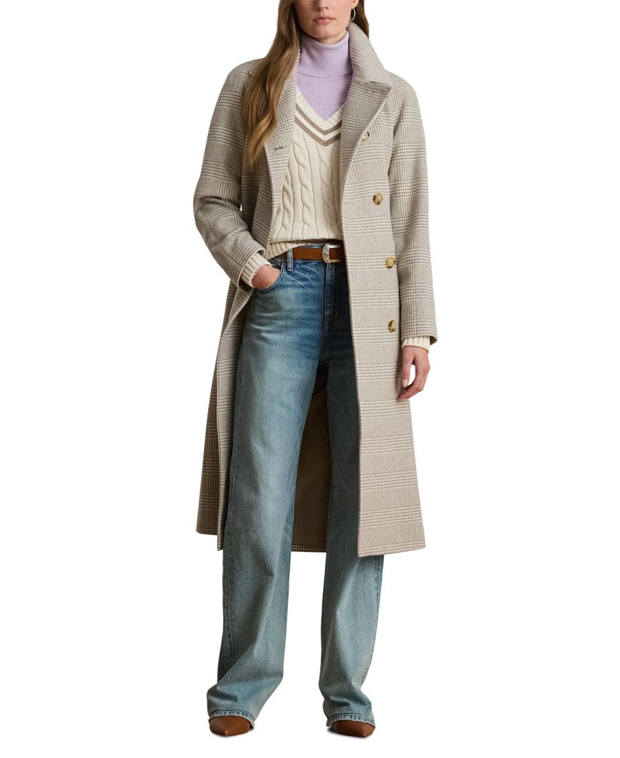 Женское пальто с поясом и длинными рукавами Lauren Ralph Lauren, Camel/Cream Plaid
Женское пальто с поясом и длинными рукавами Lauren Ralph Lauren, Camel/Cream Plaid