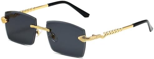 Новые солнцезащитные очки Polygon Rimless Sunglasses 2023 года для женщин, ретро-стиль с змеиным узором, прозрачные очки для мужчин, защита от УФ-излучения UV400 MTZJH, Black
Новые солнцезащитные очки Polygon Rimless Sunglasses 2023 года для женщин, ретро-стиль с змеиным узором, прозрачные очки для мужчин, защита от УФ-излучения UV400 MTZJH, Black