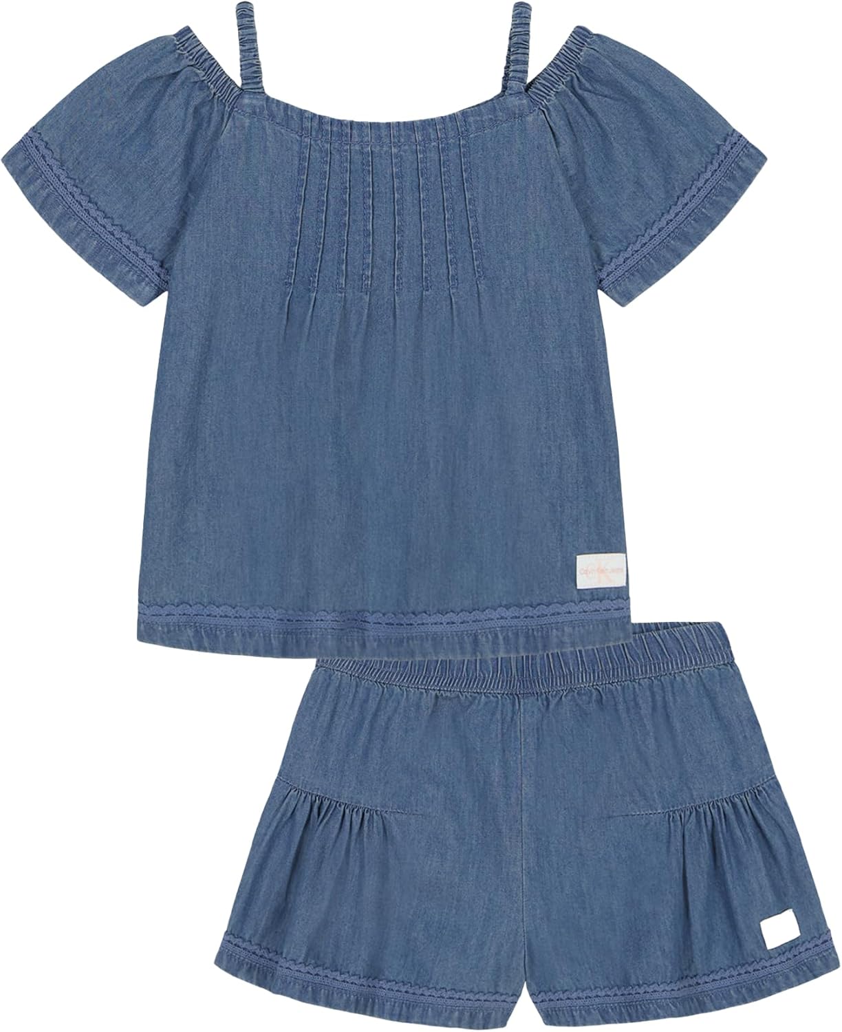 Комплект шорт Calvin Klein для девочек из двух предметов, Medium Wash
Комплект шорт Calvin Klein для девочек из двух предметов, Medium Wash