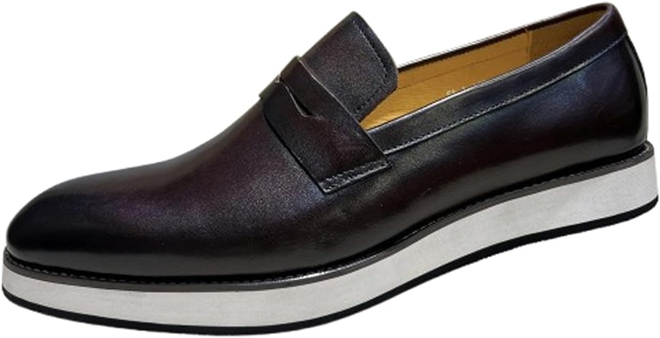 Мужские слипоны Santimon Penny Loafers - формальная деловая обувь из кожи с легкой подошвой для офиса, свадьбы и повседневной носки, коричневый
Мужские слипоны Santimon Penny Loafers - формальная деловая обувь из кожи с легкой подошвой для офиса, свадьбы и повседневной носки, коричневый