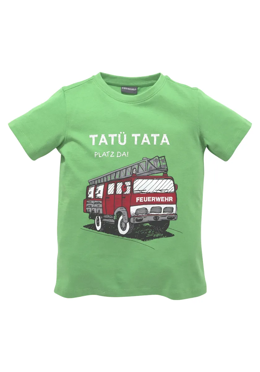 KIDSWORLD Футболка "PLATZ DA", пожарная часть, зеленый
KIDSWORLD Футболка "PLATZ DA", пожарная часть, зеленый