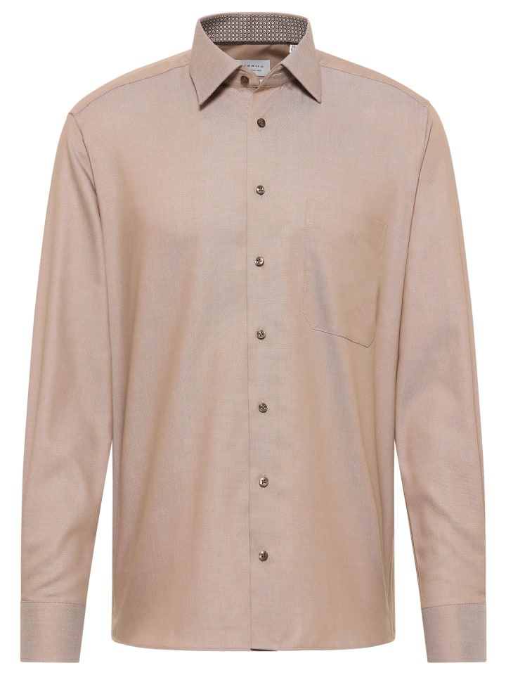 Рубашка COMFORT FIT миндального цвета Eterna
Рубашка COMFORT FIT миндального цвета Eterna