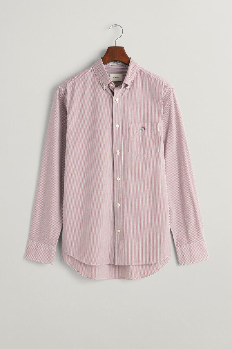 Рубашка из поплина в полоску стандартного кроя Gant, темно-крозовый
Рубашка из поплина в полоску стандартного кроя Gant, темно-крозовый