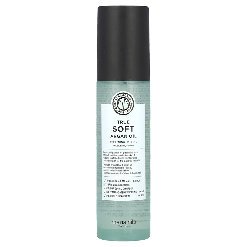 Maria Nila, True Soft Argan Oil, смягчающее масло для волос, 100 мл (3,4 жидк. унц.)
Maria Nila, True Soft Argan Oil, смягчающее масло для волос, 100 мл (3,4 жидк. унц.)