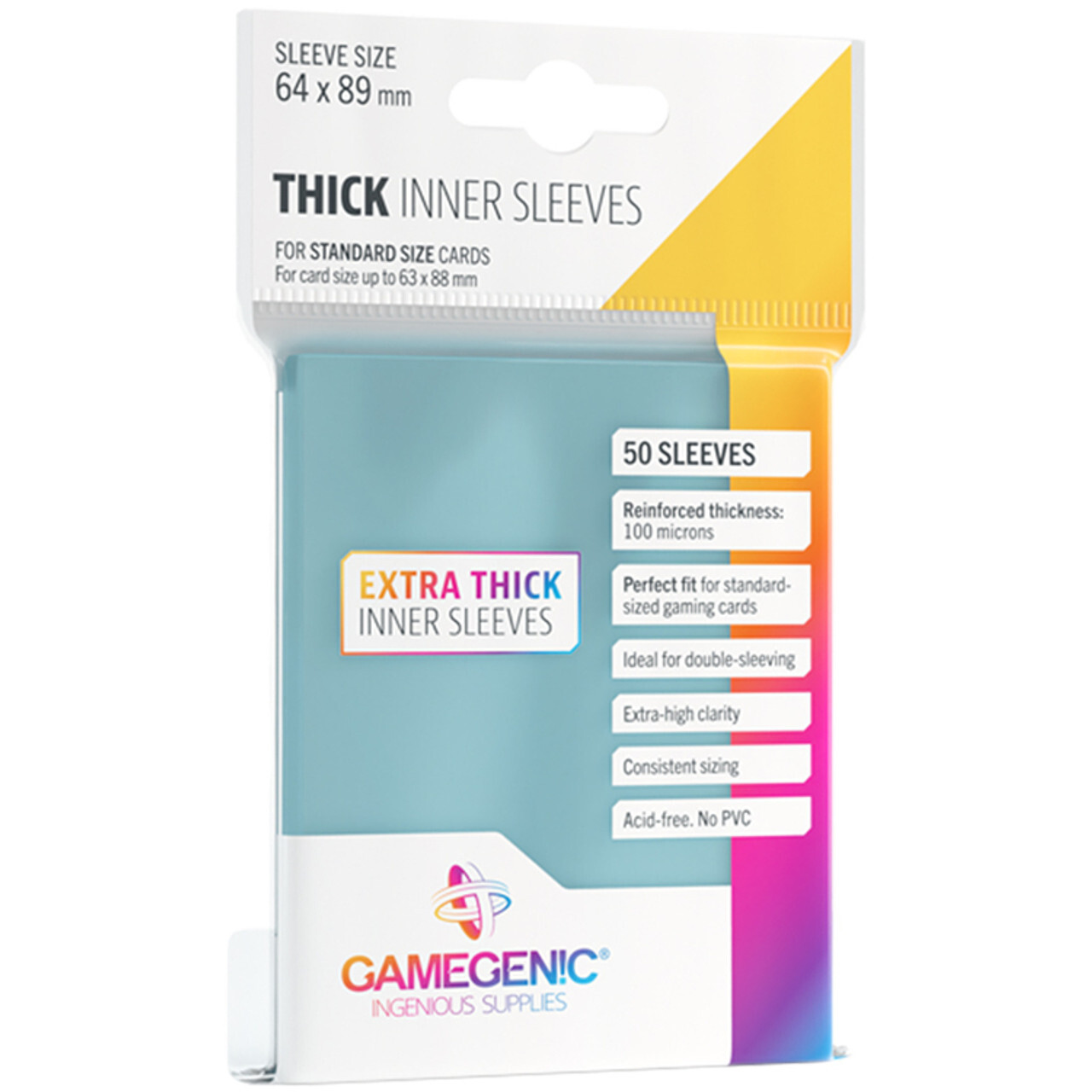 Аксессуары Gamegenic: Thick Inner Sleeves - Standard Size (50ct)
Аксессуары Gamegenic: Thick Inner Sleeves - Standard Size (50ct)