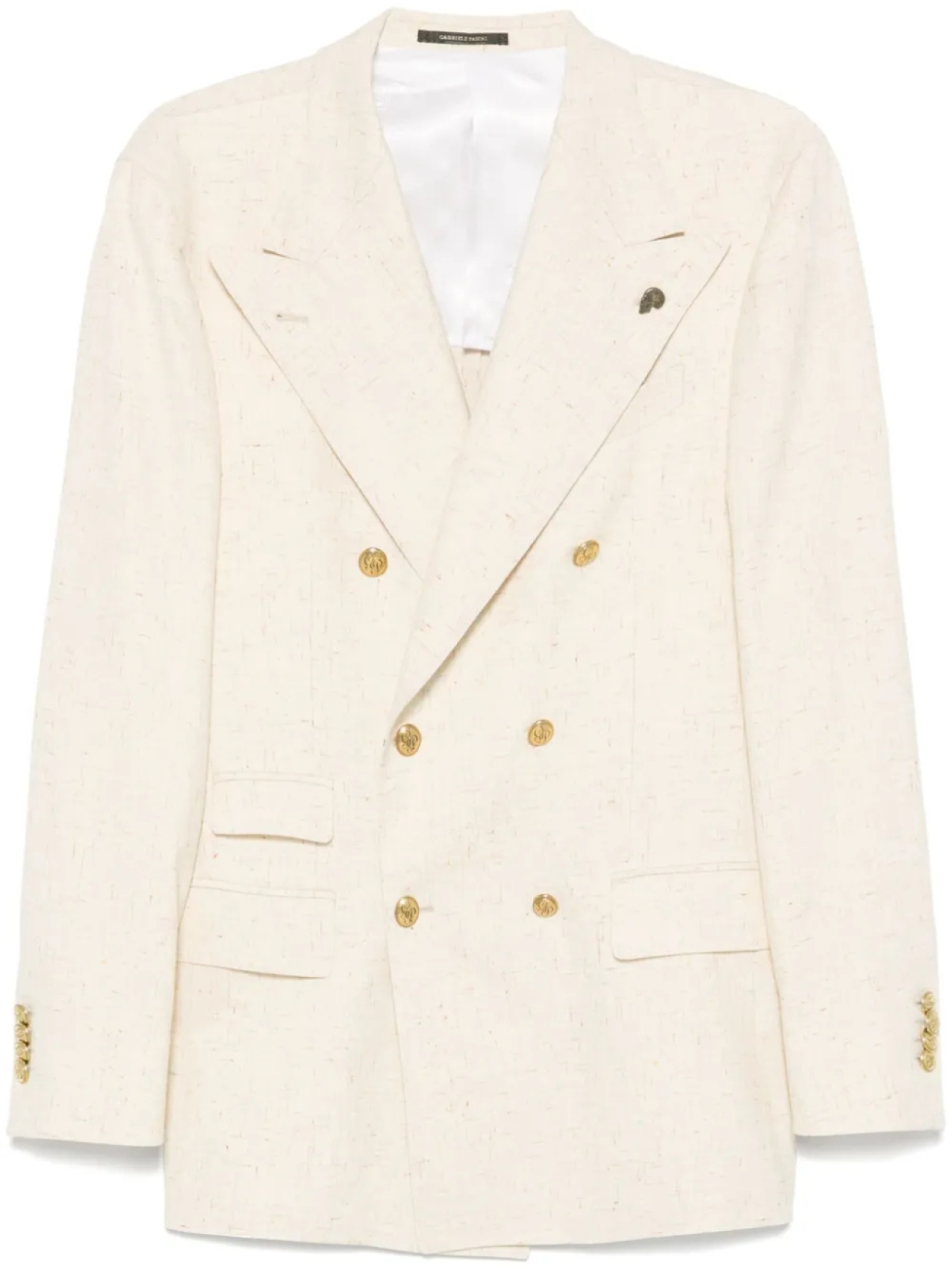 Двубортный блейзер Gabriele Pasini, нейтральный
Двубортный блейзер Gabriele Pasini, нейтральный
