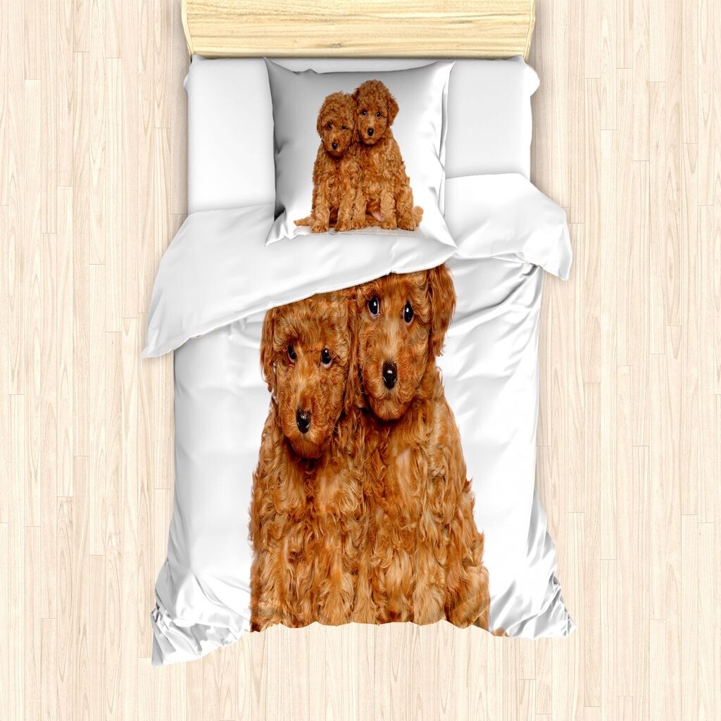 ABAKUHAUS Комплект пододеяльников с пуделем для односпальных кроватей, Puppy Cosy Posing Photo, защита от клещей, подходит для аллергиков, с наволочкой, 135 см x 200 см - 80 x 80 см, бледно-карамельно-песочно-коричневый
ABAKUHAUS Комплект пододеяльников с пуделем для односпальных кроватей, Puppy Cosy Posing Photo, защита от клещей, подходит для аллергиков, с наволочкой, 135 см x 200 см - 80 x 80 см, бледно-карамельно-песочно-коричневый